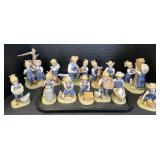 12 Homco Denim Days Figurines.