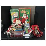 Christmas Figurines, Animated Santaï¿½s, Lights.