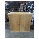 Small Wood 2 Door Storage Cabinet.