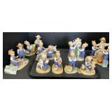 9 Homco Denim Days Figurines.