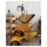 (2) Vtg Square Traffic Lights.