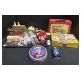 Vintage Toys, Advertising Tins- Barbie, Twiggy.