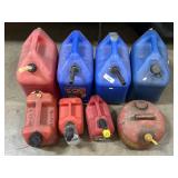 8 Gas Cans.