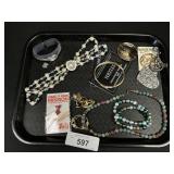 Sterling Silver Necklaces, Coach Keychain,