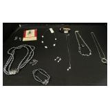 Sterling Silver Necklace & Earrings Sets, Costume