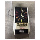 Schmidtï¿½s Beer Advertising Clock.