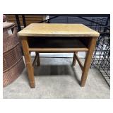 Vtg Oak Childrenï¿½s School Desk.