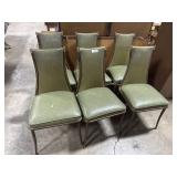(6) Vtg Vinyl Dining Chairs.