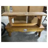 Pair Of Wooden Benches.