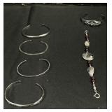 Sterling Silver Cuff Bracelets, Sterling Silver