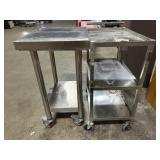 GSW 3 Tier Utility Cart, Metal Prep Table On