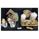 Longaberger Baskets, Fruit Canisters.