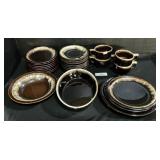 Pfaltzgraff Drip Glaze Stoneware Plates, Mugs.