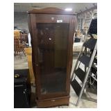 Solid American Walnut Wooden Gun Cabinet.