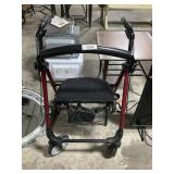 Rollator Folding Walker W/ Seat.