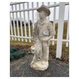 Concrete Cowboy Statue.