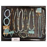 Costume Jewelry, Necklaces, Bracelets, Earrings.