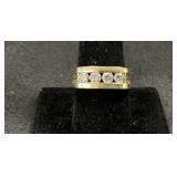 14KT Gold Diamond Band.