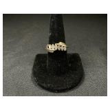 Gold Marquis Diamond Accent Ring.