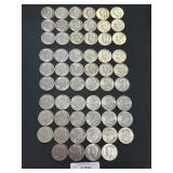 50 Eisenhower Ike Dollar Coins.