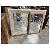 (2) Wall Hanging Mirrors.