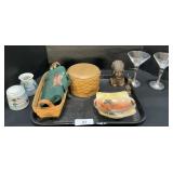 Longaberger Baskets, Noritake Porcelain, Bank.