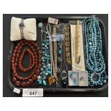 Pearl Beaded Earrings & Necklaces.