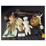 Pillsbury Doughboy Toys, Mickey Mouse Toy.