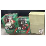 Animated Santa & Mrs. Claus, Candle Holders.