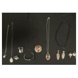 14KT Gold & Sterling Silver Jewelry Sets.