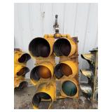 Vtg Dbl Header Traffic Light.