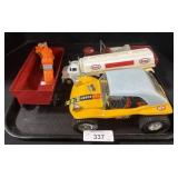 Vintage Plastic Toy Cars & Trucks.