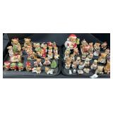Homco Christmas Bear Figurines.