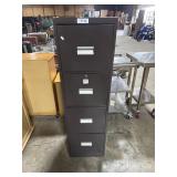 Large Brown Filing Cabinet.