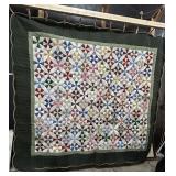 Hand Sewn Pinwheel Patchwork Quilt.