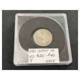 1881 Three Cent Nickel.