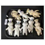 1971-72 Vinyl Pillsbury Doughboy Dolls.