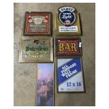 Beer Advertising Signs (Pabst, Budweiser).