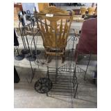 Wrought Iron Planter Hangers & Shelves.