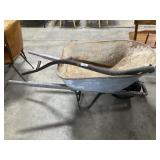 Wheelbarrow & Scythe.