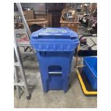 Blue Recycling Bin.