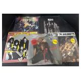 5 Vinyl Records- Kiss, Twisted Sister.