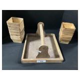 Wooden Produce Baskets & Carrier.