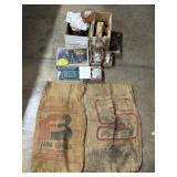 Empty Barbie Box, Jewelry, Adv Feed Bags.