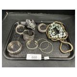 Sterling Silver Bracelets, High End Costume