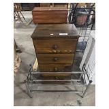 Pine 3 Drawer Bedside Cabinet.