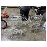 (6) Christmas Reindeer Light-up Figures.