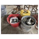 (2) Buckets, Misc. Fasteners, Nails, Screws,