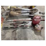 (2) Fuel Cans, PoleSaw, Levels & Loppers/Bolt