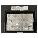 90% Silver 1949-54 Franklin Half Dollars.